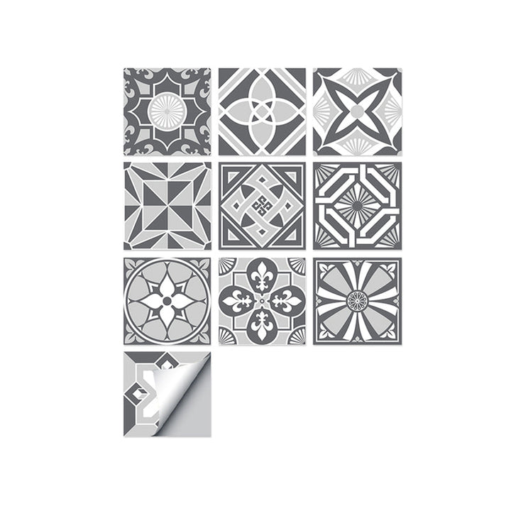 Lisslune | Square Peel & Stick Mosaic Tiles PVC Mosaic Tiles Wallpaper with Waterproof