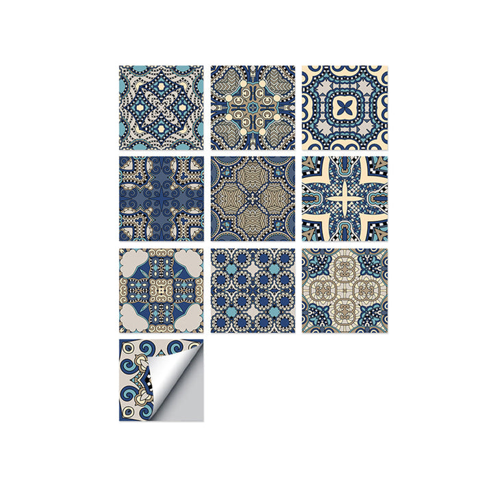 Lisslune | Square Peel & Stick Mosaic Tiles PVC Mosaic Tiles Wallpaper with Waterproof