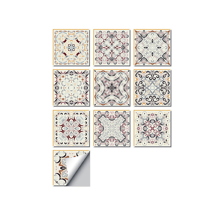 Lisslune | Square Peel & Stick Mosaic Tiles PVC Mosaic Tiles Wallpaper with Waterproof