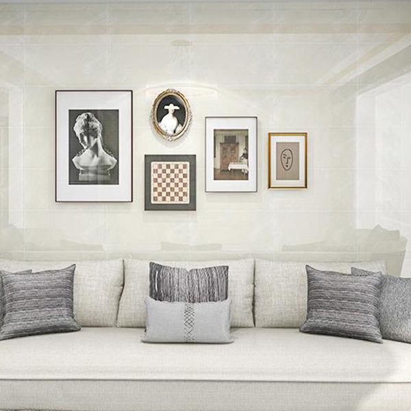 Lisslune | Single Tile Wallpaper PVC Rectangular Peel and Stick Wall Tile