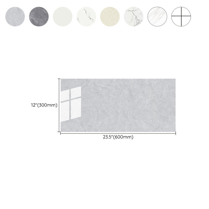 Lisslune | Single Tile Wallpaper PVC Rectangular Peel and Stick Wall Tile