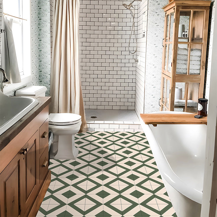 Lisslune | PVC Peel and Stick Wall Tile Square Single Tile Wallpaper with Slip Resistance