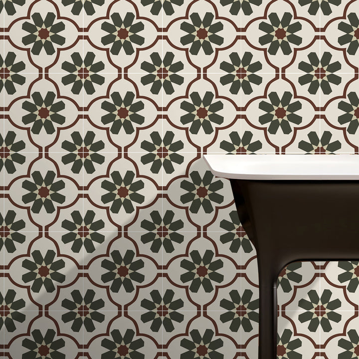 Lisslune | Single Tile Wallpaper Square PVC Peel & Stick Field Tile with Waterproof