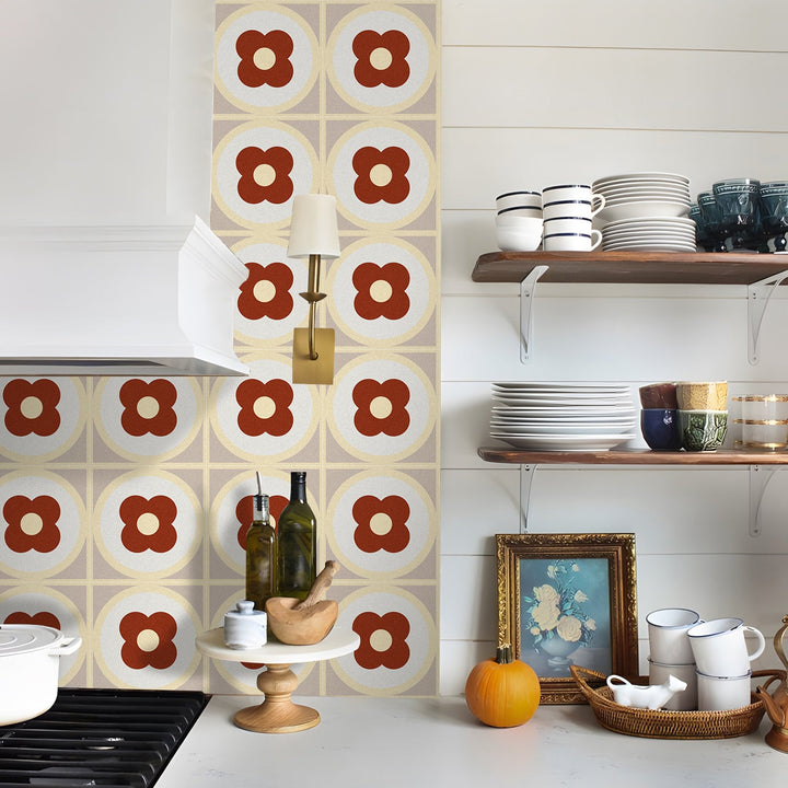 Lisslune | Square Peel & Stick Field Tile Waterproof PVC Peel and Stick Wall Tile