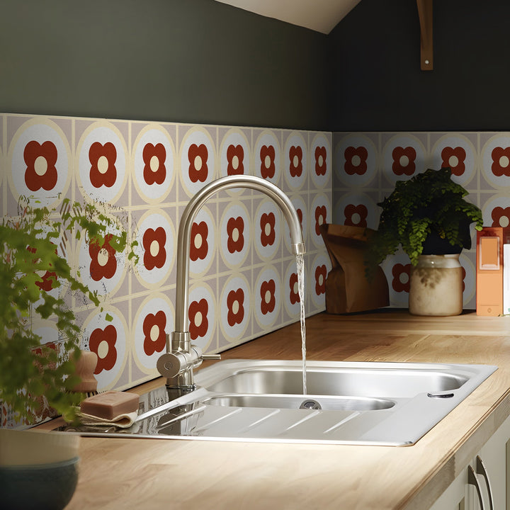 Lisslune | Square Peel & Stick Field Tile Waterproof PVC Peel and Stick Wall Tile