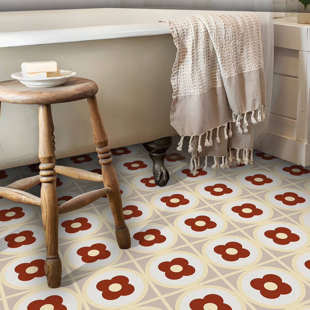 Lisslune | Square Peel & Stick Field Tile Waterproof PVC Peel and Stick Wall Tile