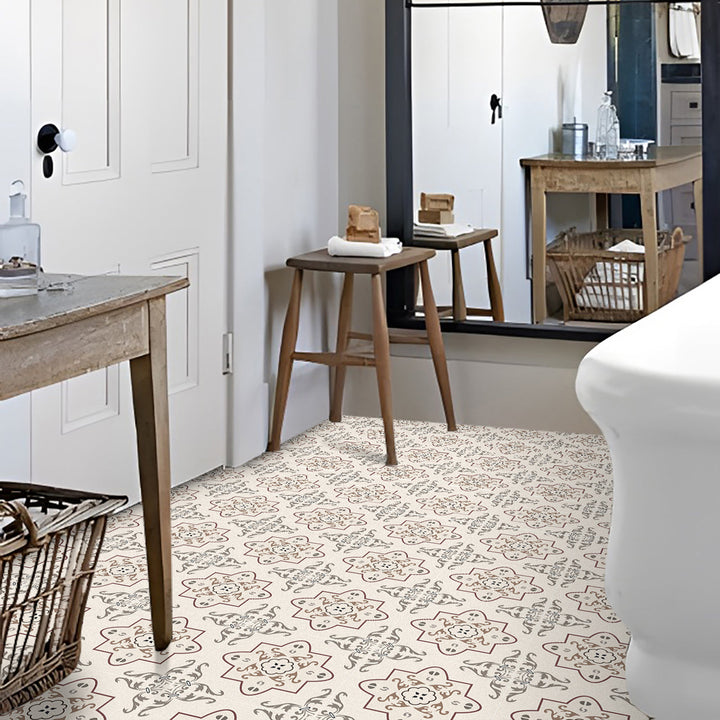 Lisslune | PVC Peel & Stick Square Tile Peel & Stick Tile