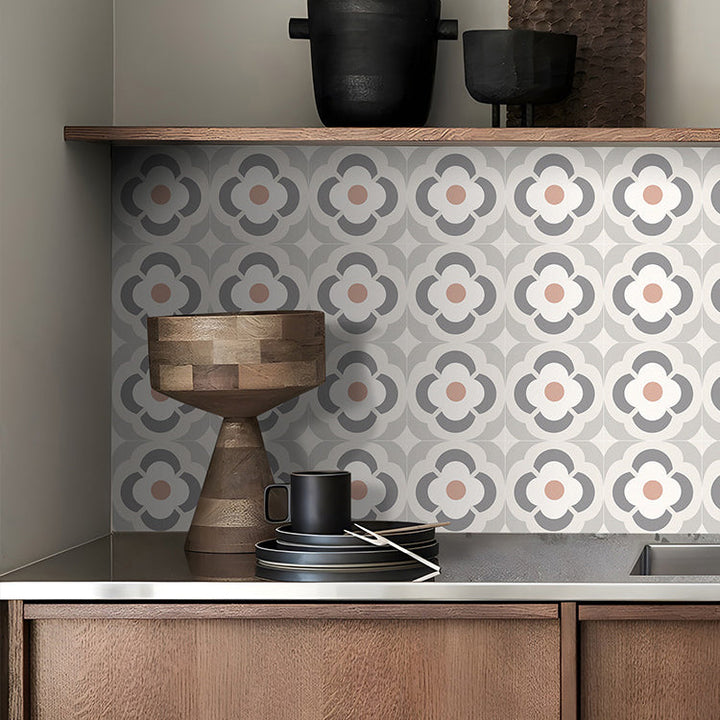 Lisslune | Square Peel-and-Stick Backsplash PVC Field Tiles Wallpaper with Waterproof