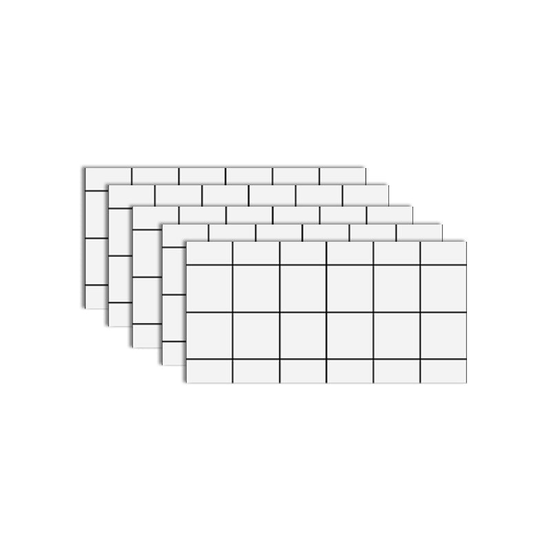 Lisslune | Rectangular Peel-and-Stick Wall Tile PVC Field Tile Wallpaper with Waterproof