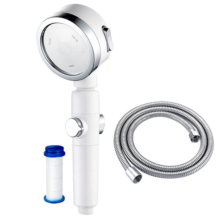 Lisslune | Modern Shower Head Adjustable Spray Pattern Rotatable Round Hand Shower