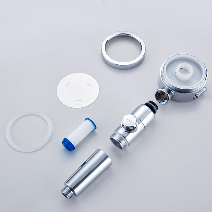Lisslune | Modern Shower Head Adjustable Spray Pattern Rotatable Round Hand Shower