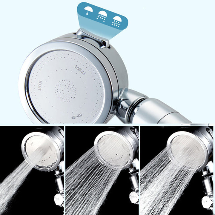 Lisslune | Modern Shower Head Adjustable Spray Pattern Rotatable Round Hand Shower