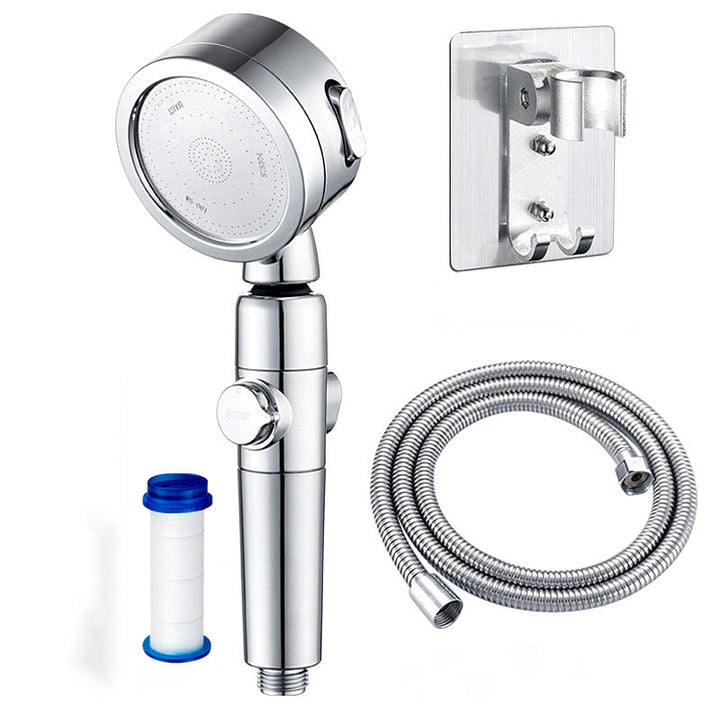 Lisslune | Modern Shower Head Adjustable Spray Pattern Rotatable Round Hand Shower
