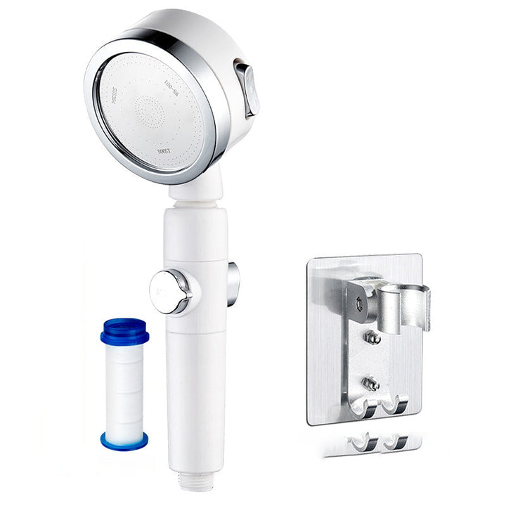 Lisslune | Modern Showerhead Adjustable Spray Pattern Rotatable Round Handheld Showerhead