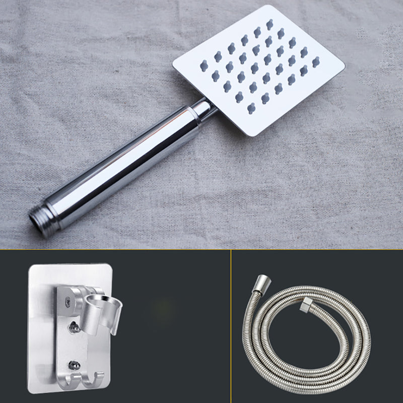 Lisslune | Shower head Brass Square Rain Spray Pipe Handheld Shower Head