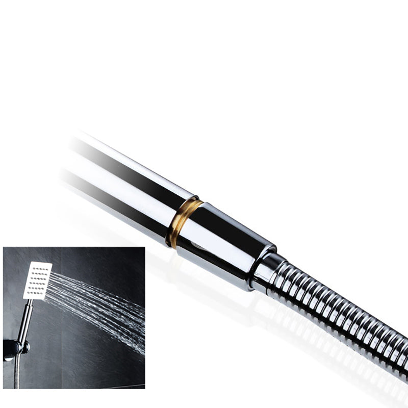 Lisslune | Shower head Brass Square Rain Spray Pipe Handheld Shower Head