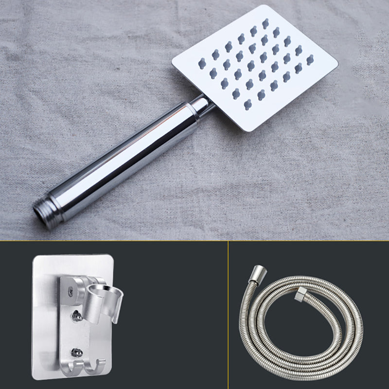Lisslune | Shower head Brass Square Rain Spray Pipe Handheld Shower Head