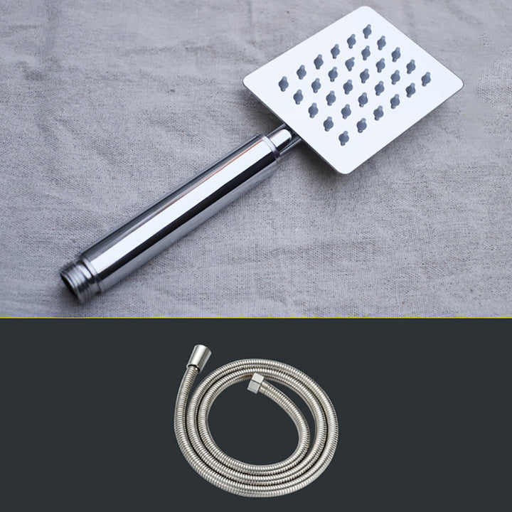 Lisslune | Shower head Brass Square Rain Spray Pipe Handheld Shower Head