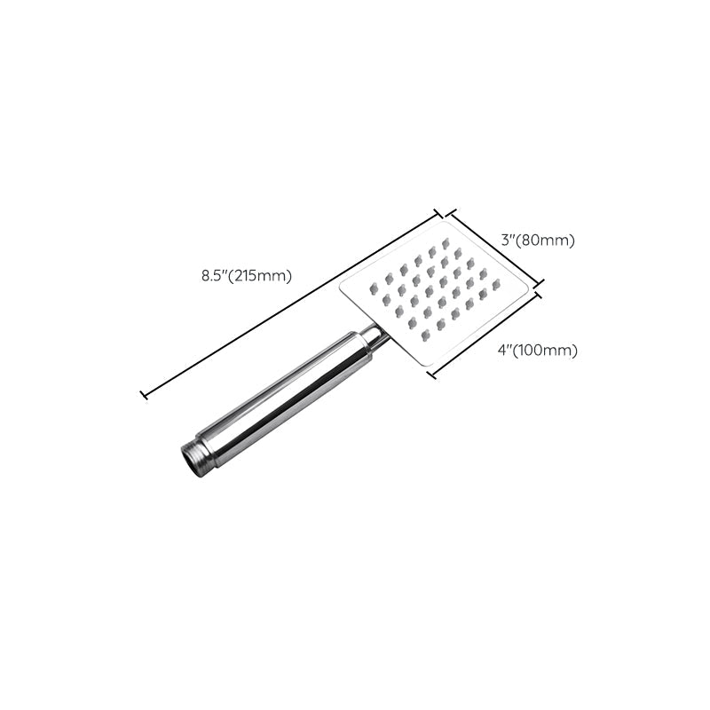 Lisslune | Shower head Brass Square Rain Spray Pipe Handheld Shower Head