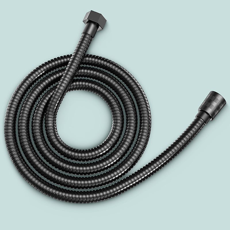 Lisslune | Modern 6 Setting Shower Head Adjustable Spray Pattern Matt Black Round Shower Head