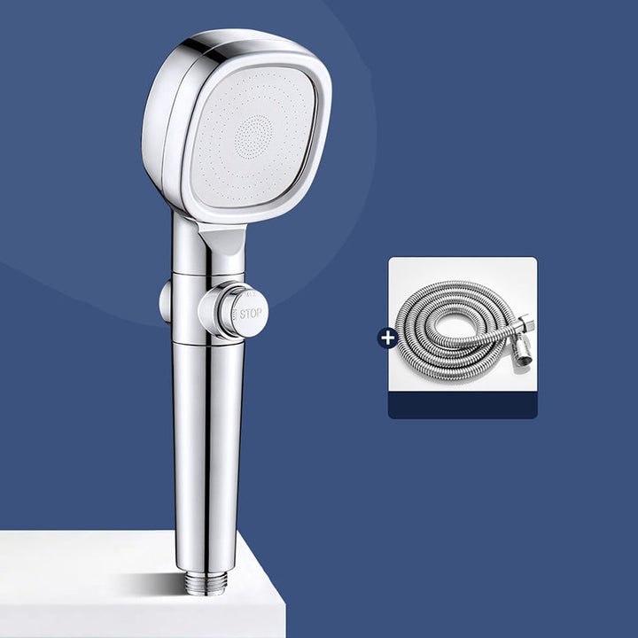 Lisslune | Shower Head Bathroom Square Controllable Brass Handheld Shower Head