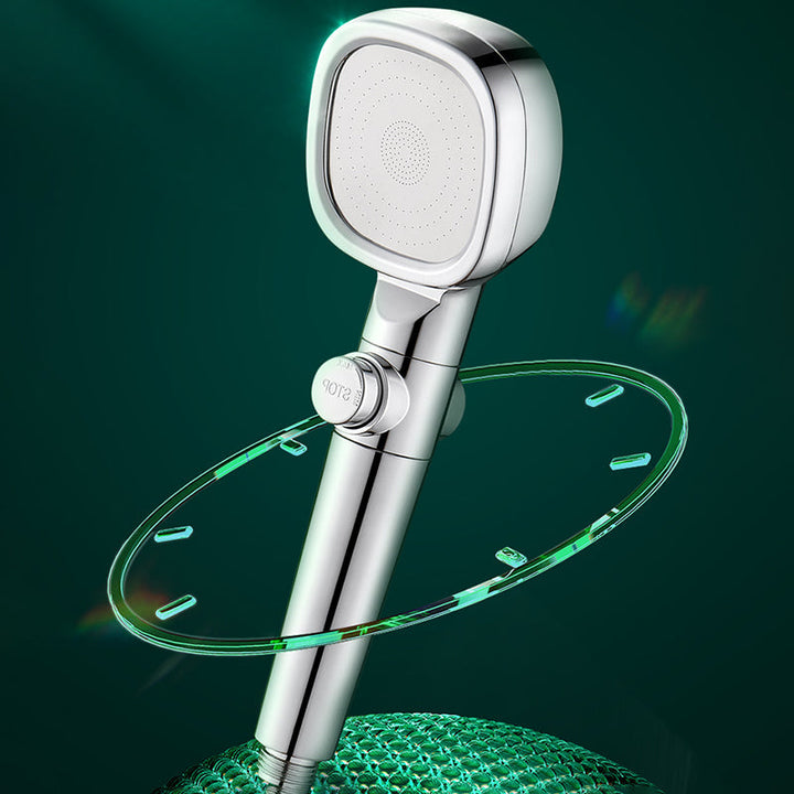 Lisslune | Shower Head Bathroom Square Controllable Brass Handheld Shower Head