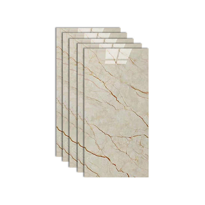 Lisslune | Plastic Peel and Stick Wall Tile Field Tile Wallpaper with Rectangular Shape