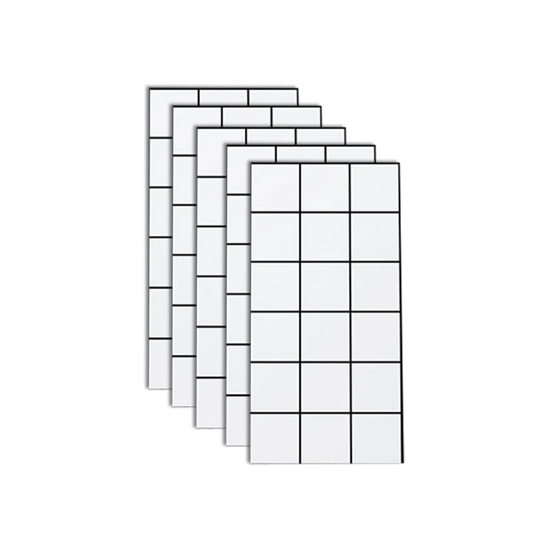 Lisslune | Plastic Peel and Stick Wall Tile Field Tile Wallpaper with Rectangular Shape