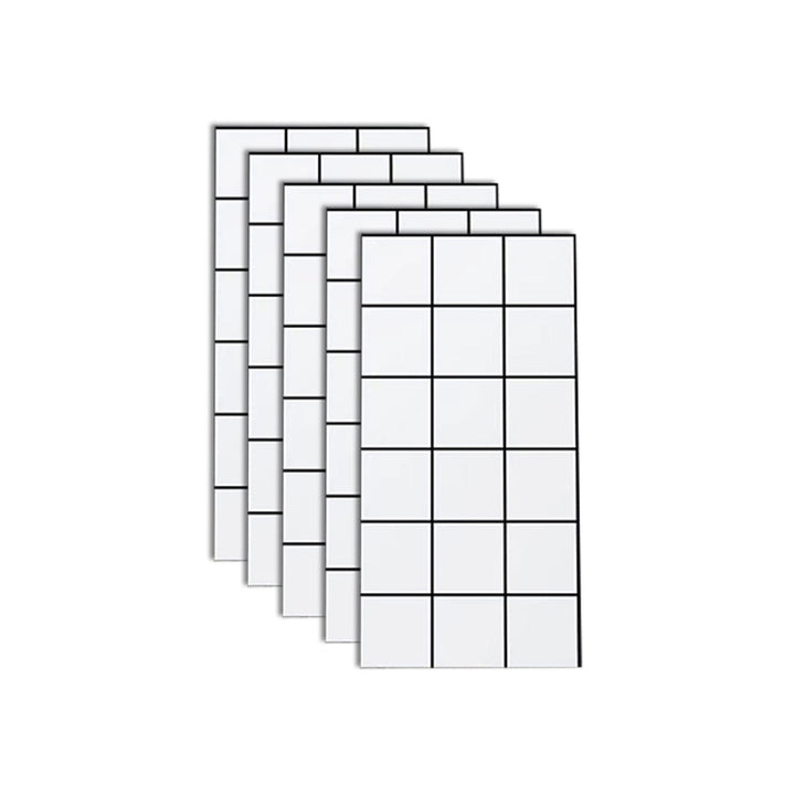 Lisslune | Plastic Peel and Stick Wall Tile Field Tile Wallpaper with Rectangular Shape