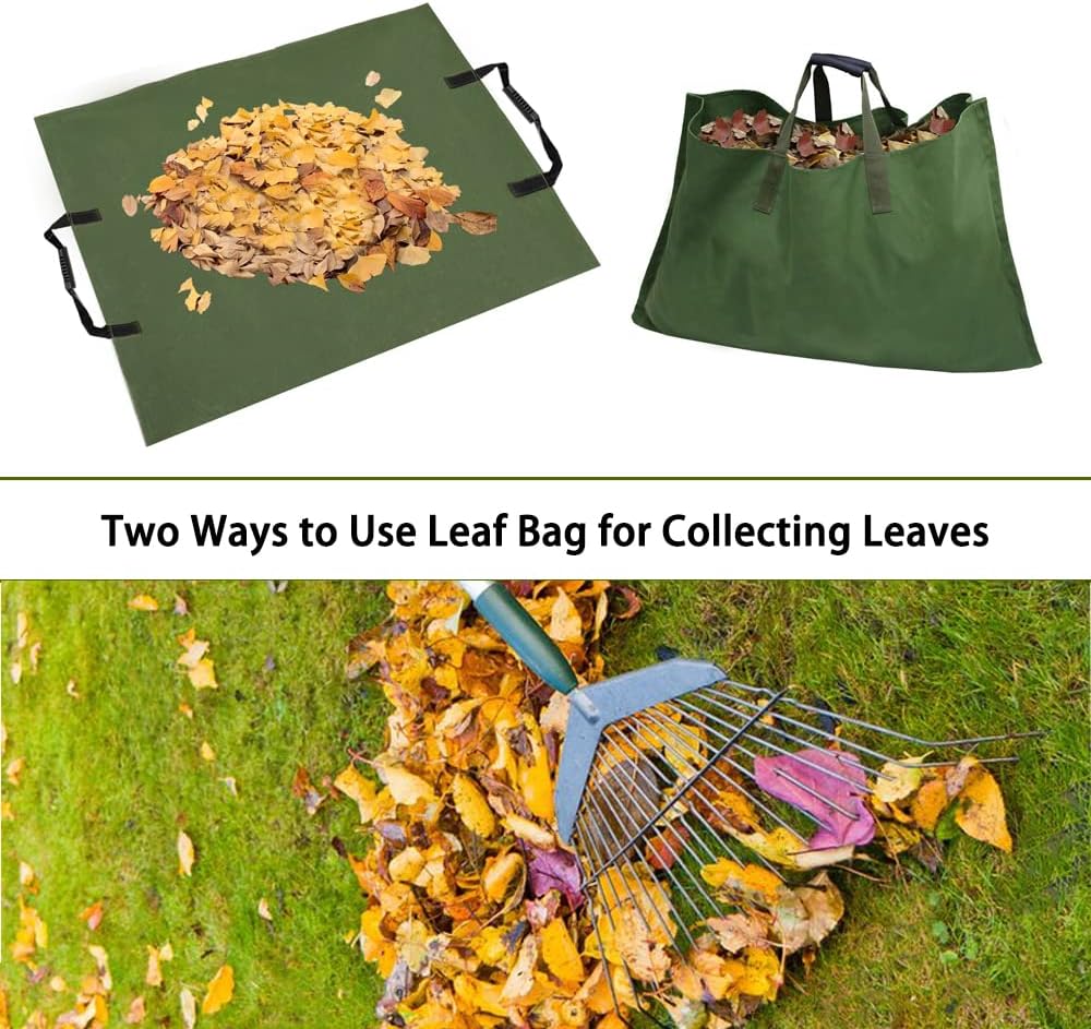 Lisslune | Foldable Garden Waste Bag – Sturdy Collection Bag for Leaves and Garden Waste
