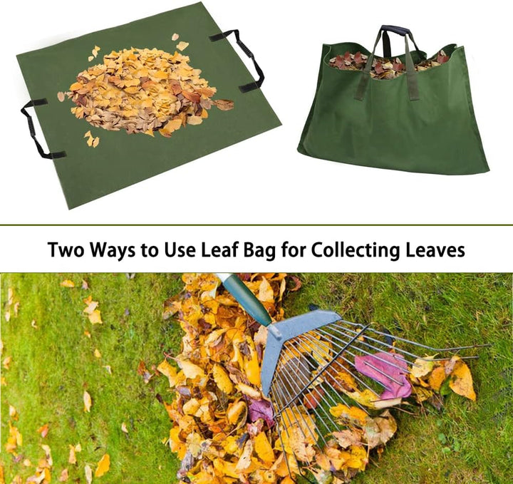 Lisslune | Foldable Garden Waste Bag – Sturdy Collection Bag for Leaves and Garden Waste