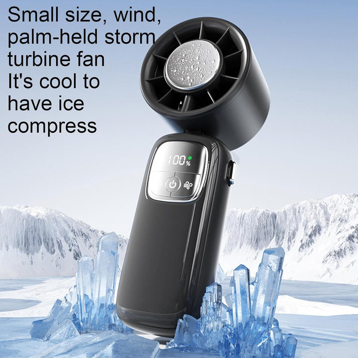 Lisslune | Portable Foldable Handheld Fan with LED Display 100 Speeds