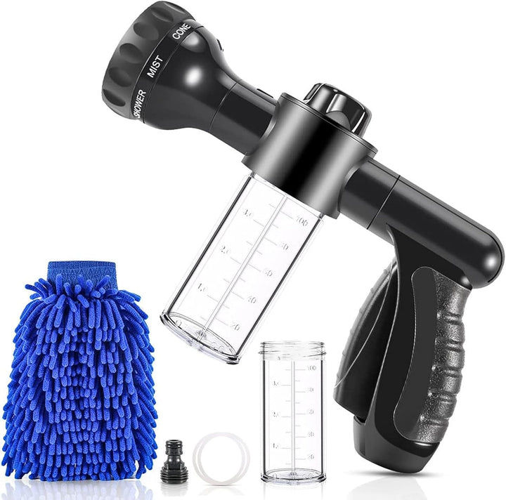 Lisslune | Multifunctional Car Wash Gun – Spray Gun with Microfiber Attachment for Thorough Cleaning