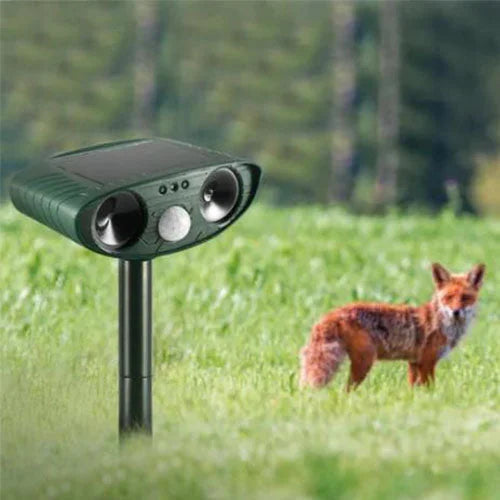 Lisslune | Solar Power Ultrasonic Pest Repeller Infrared Sensor Waterproof Animal Repellent