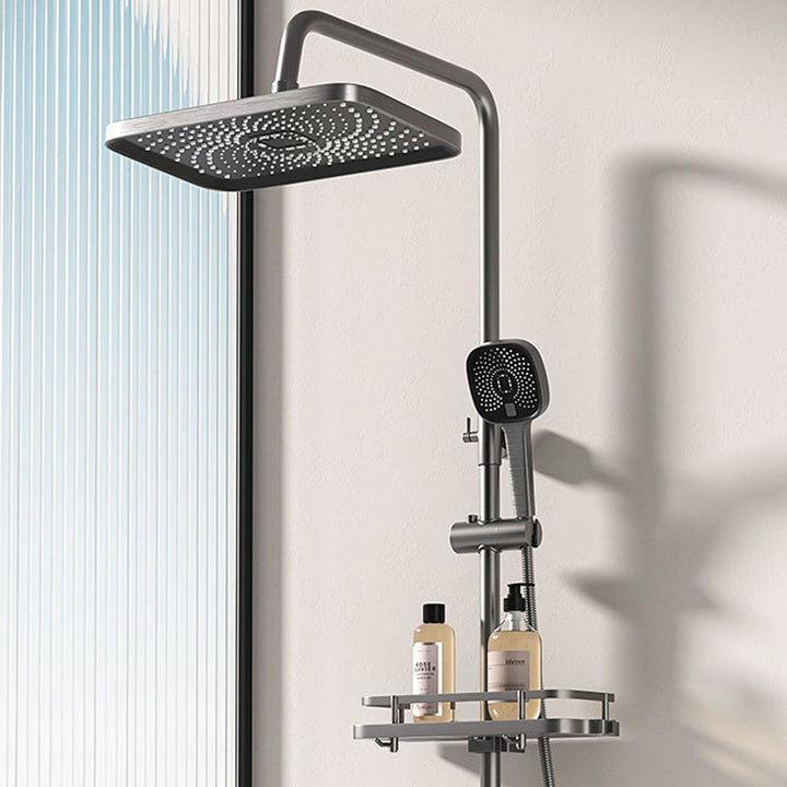 Lisslune | Modern shower accessories push-button shower head wall-mounted shower combination