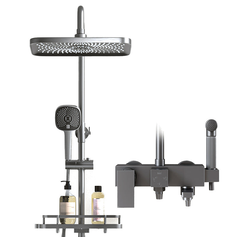 Lisslune | Modern shower accessories push-button shower head wall-mounted shower combination