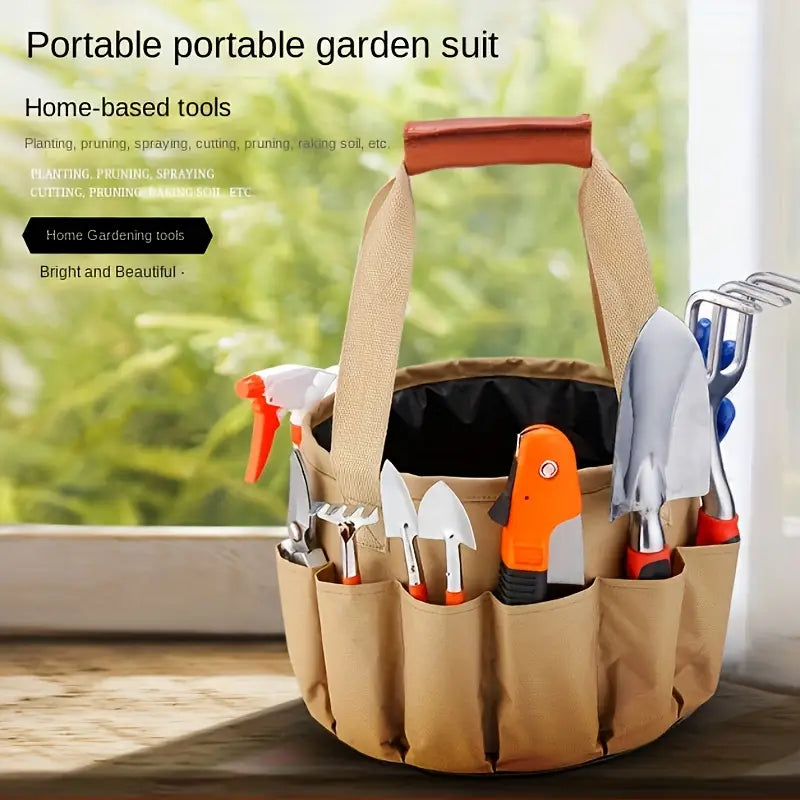 Lisslune | Garden Tool Set with Carrying Bag – 10-piece Set for Garden Care