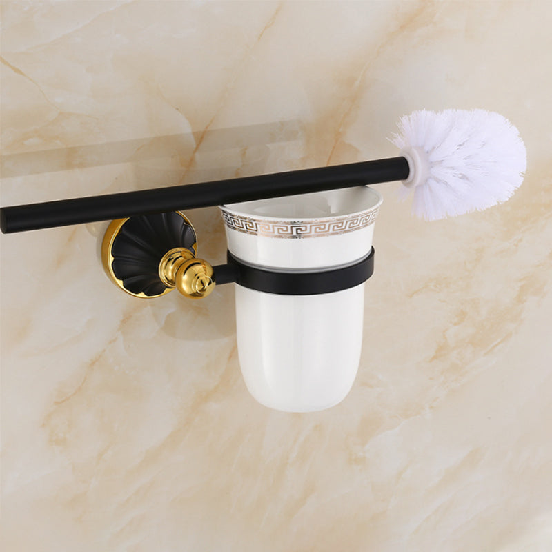 Lisslune | Traditional Bathroom Accessories Set Towel Bar Bathroom Shelf Black Bathroom Accessories Set