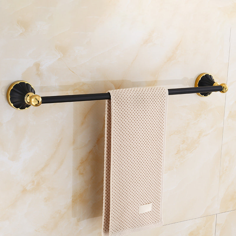 Lisslune | Traditional Bathroom Accessories Set Towel Bar Bathroom Shelf Black Bathroom Accessories Set