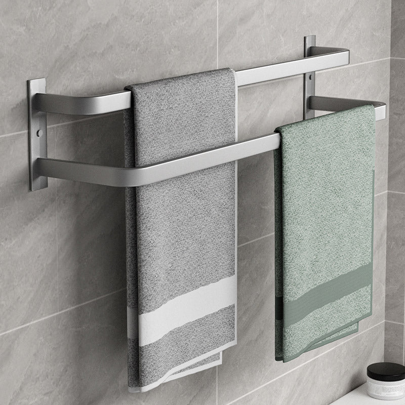 Lisslune | Modern gray bathroom hardware set towel bar paper holder bathroom accessory set