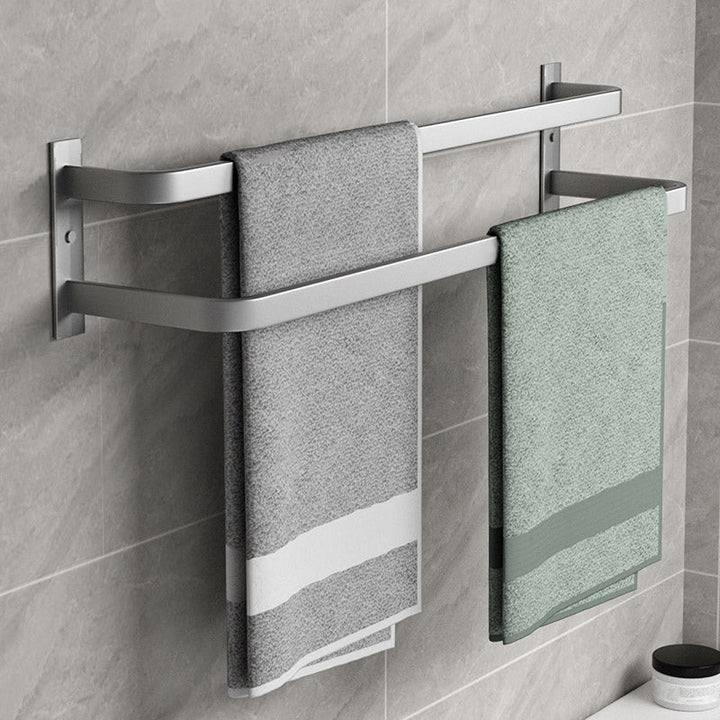 Lisslune | Modern gray bathroom hardware set towel bar paper holder bathroom accessory set