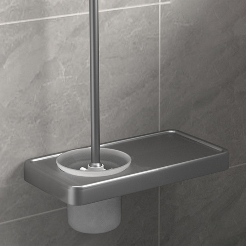Lisslune | Modern gray bathroom hardware set towel bar paper holder bathroom accessory set