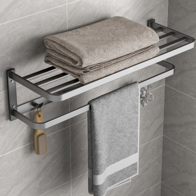 Lisslune | Modern gray bathroom hardware set towel bar paper holder bathroom accessory set