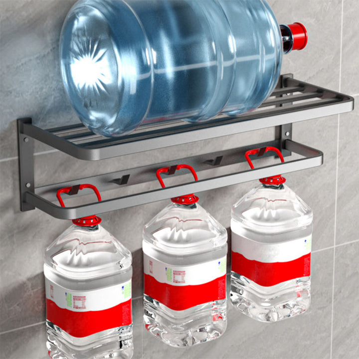 Lisslune | Modern gray bathroom hardware set towel bar paper holder bathroom accessory set