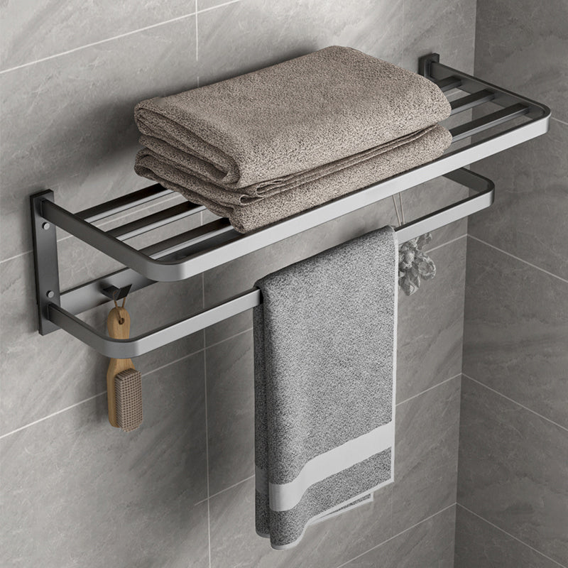 Lisslune | Modern gray bathroom hardware set towel bar paper holder bathroom accessory set