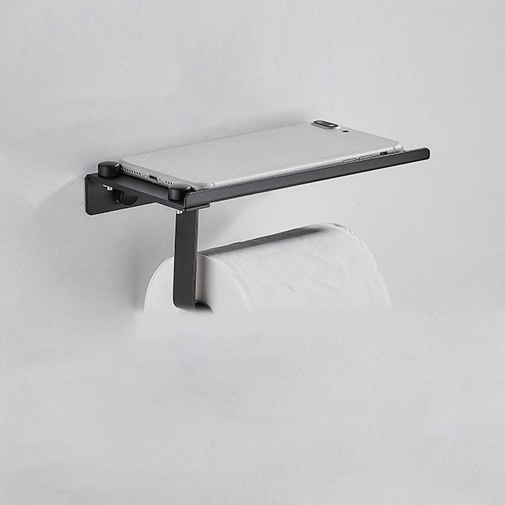 Lisslune | Modern Bathroom Accessories Set Black Towel Bar Paper Holder Bathroom Accessories Kit