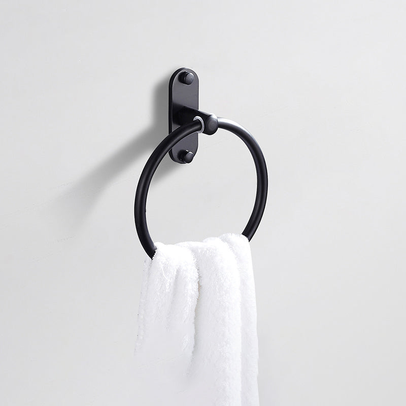 Lisslune | Modern Bathroom Accessories Set Black Towel Bar Paper Holder Bathroom Accessories Kit