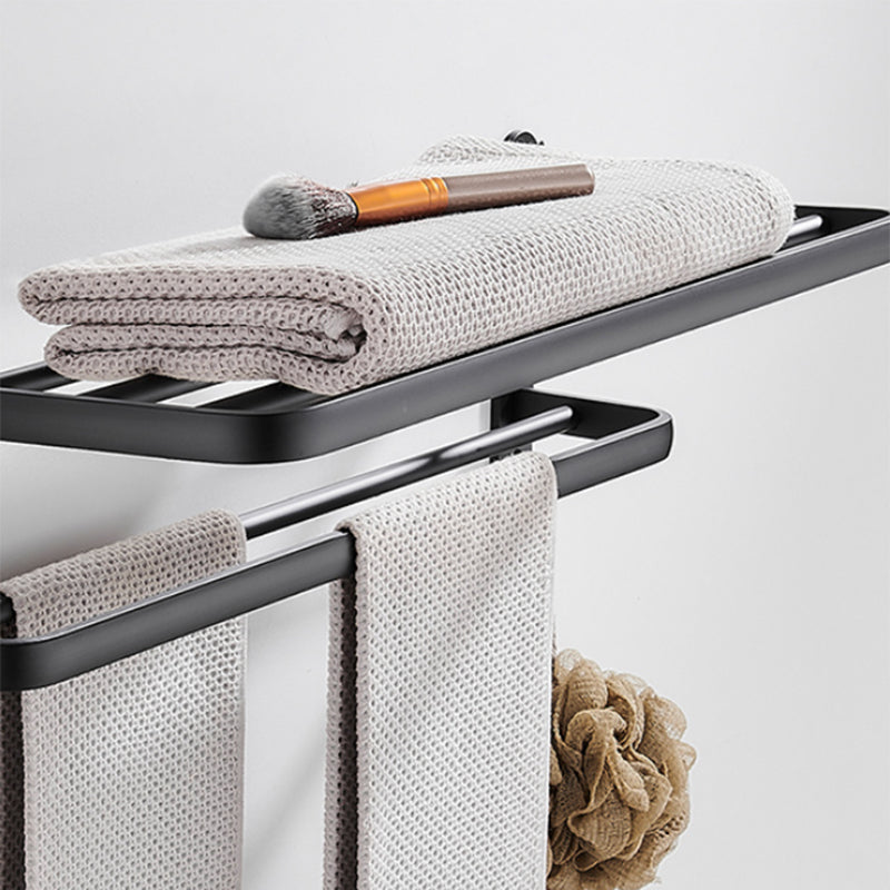 Lisslune | Modern Bathroom Accessories Set Black Towel Bar Paper Holder Bathroom Accessories Kit
