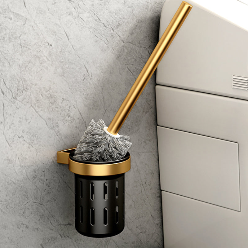 Lisslune | Modern Bathroom Accessory Set Paper Holder Towel Rod Black Bathroom Accessory Set