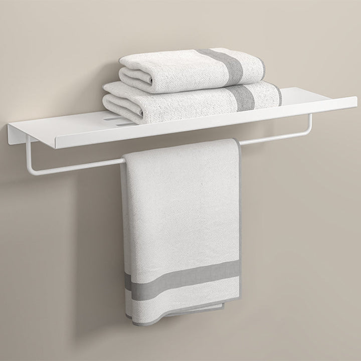 Lisslune | Modern White Bathroom Accessory Set Bathroom Shelf Paper Holder Bathroom Accessory Kit